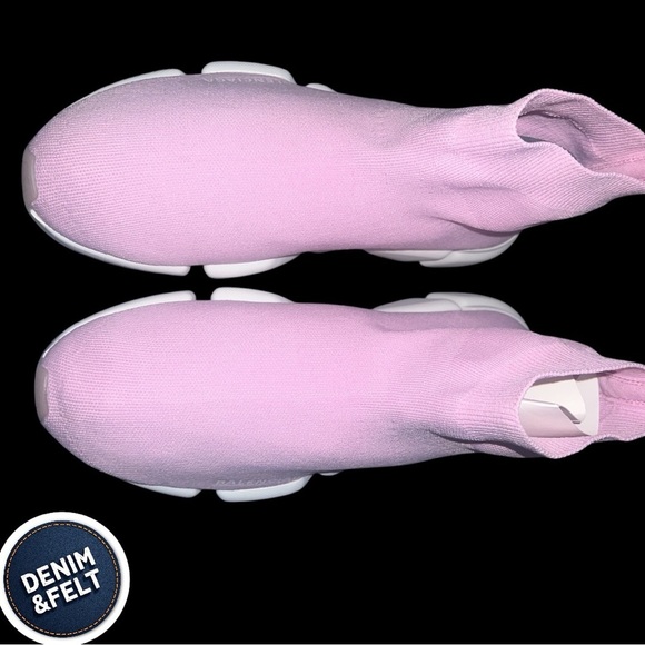 Balenciaga Speed 2.0 Recycled Knit Sneakers in Light Pink Polyester | NEW/NIB - Picture 12 of 16